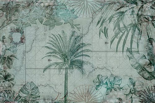 Nostalgische tropische reis