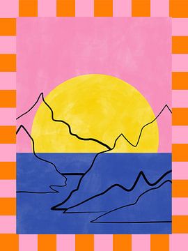 Retro Horizon Gloed van Elena Ristova