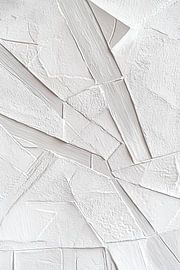 Strukturen der Stille in weißem Relief von Color Square