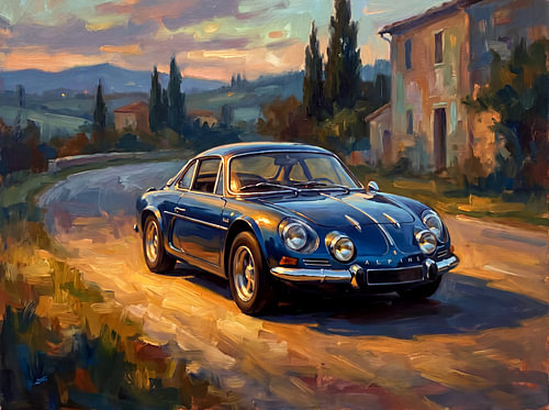 Alpine A110 Berlinetta at Golden Hour