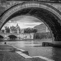 Italie en carré noir et blanc, Rome