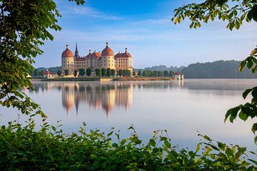 Schloss Moritzburg zum Sonnenaufgang