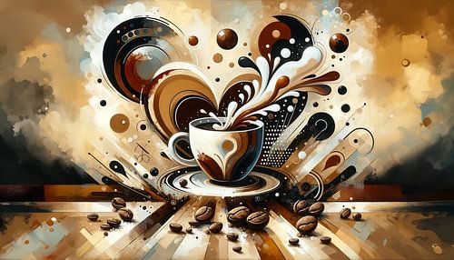 Dynamische koffie-ervaring in beweging