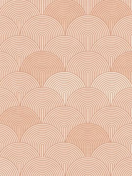 Abstracte rondingen en bogen terracotta van Bloomery Decor