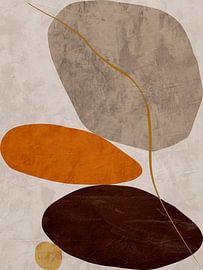 Modern geometric organic abstract art by Online Arts