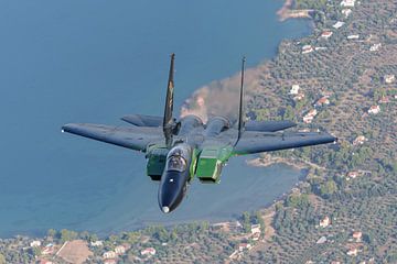 Saoedische Boeing F-15 Eagle boven Griekenland. van Jaap van den Berg