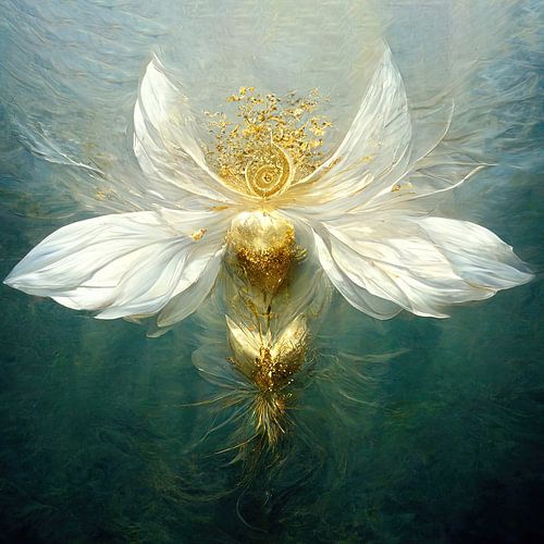 Waterengelen, een serie  van 4  " De kroon"