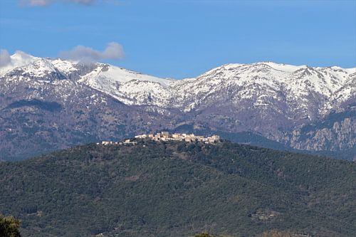Corsica maart 2023 sneeuw in de bergen
