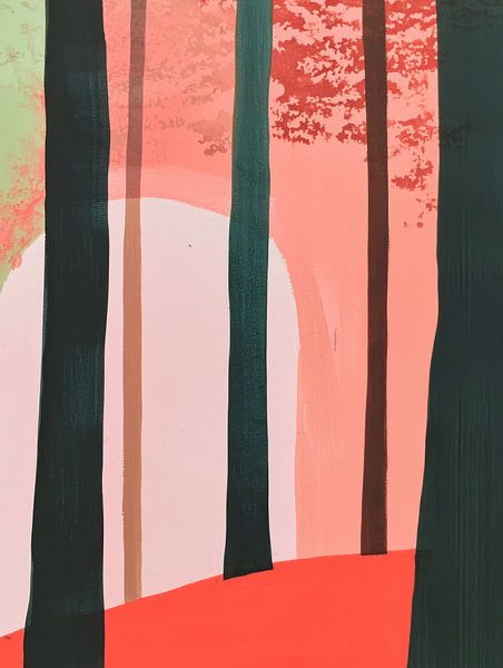 Forêt de blush par Franka Poulain