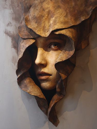 3d afbeelding van fictief portret of torso