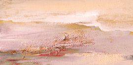 Relaxing landscape in pink and beige by Claudia Gründler