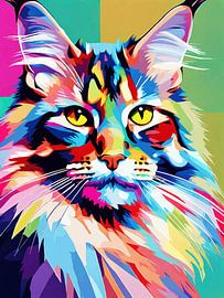 Maine Coon Pop Art