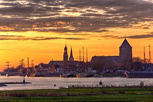 Façade de la ville de Kampen sur Fotografie Ronald