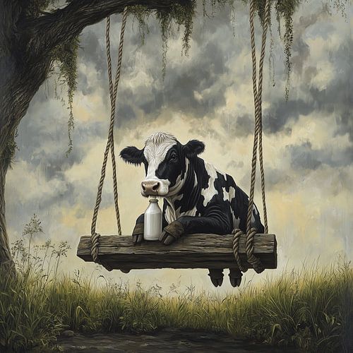 Ich genieße meine Milch