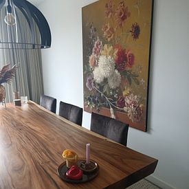 Kundenfoto: Stillleben mit Blumen in einem Vase, als artframe