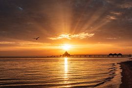 Lever de soleil à Heringsdorf sur Martin Wasilewski