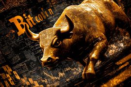 Bull-markt voor cryptocurrencies van Poster Art Shop
