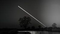 Nacht naar dag volle maan time blending