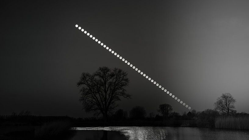 Nacht naar dag volle maan time blending van This is Belgium