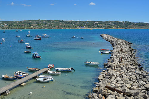 Methoni Bay in Greece