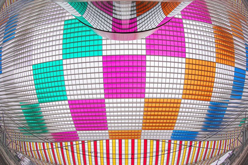 Station Guillemins Liège en couleur par Wil Delissen