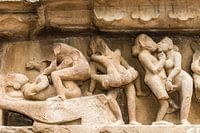 Khajurao - Erotic relief in the Lakshmana temple