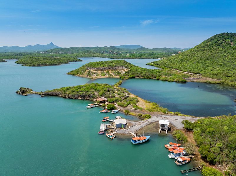 Curaçao - Prise de vue par drone de la baie de Santa Martha par Keesnan Dogger Fotografie