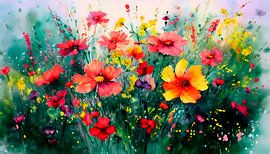 Sommer im Blumengarten von Studio Pieternel