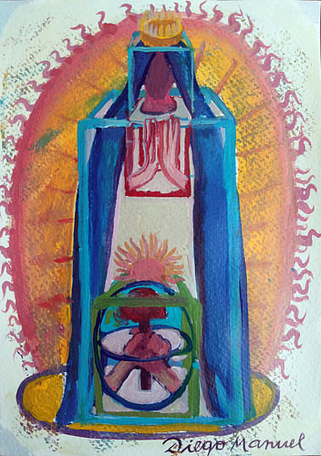 Cubist Virgin of Lujan