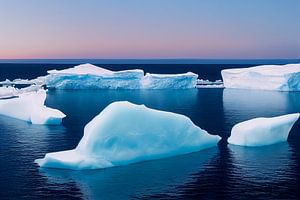 Iceberg dans les régions polaires, illustration 02 sur Animaflora PicsStock