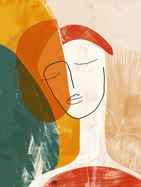 Portrait moderne abstrait par La collection ARTEO