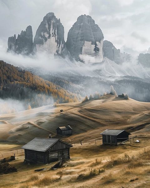 Farbenpracht der Dolomiten von fernlichtsicht
