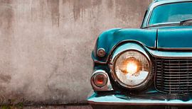 Oldtimer met verlichting