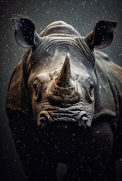 Neushoorn van fernlichtsicht