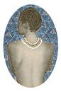 Woman with pearl necklace by Goed Blauw thumbnail