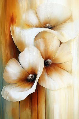 Modern abstracte bloemen