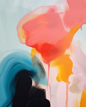 Kleurrijk, modern en abstract schilderij van Studio Allee
