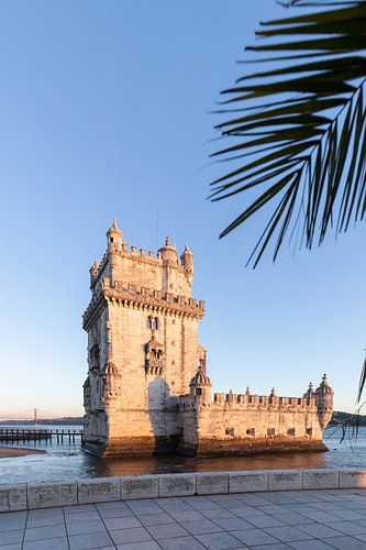 De Torre de Belem, een bezienswaardigheid van Lissabon, Portugal