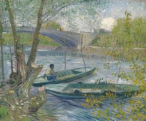 Angeln im Frühling, die Pont de Clichy, Vincent van Gogh