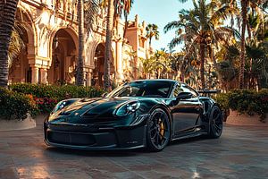 Ein schwarzer Porsche 911 GT3