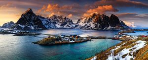 Panorama des Lofoten sur Sven Broeckx