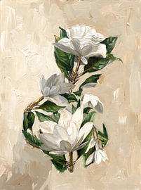Elegant Gardenia Blossoms sur HUGO