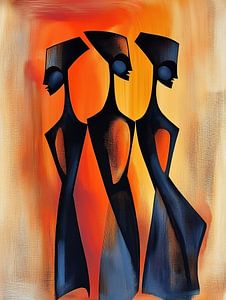 Afrikanische Silhouetten