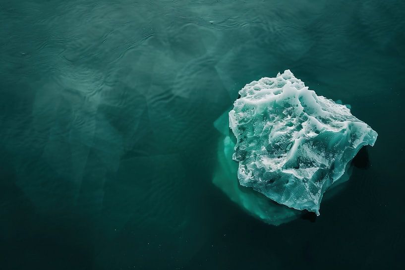 Schmelzendes Arktiswunder von fernlichtsicht