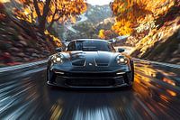 Ein schwarzer Porsche 911 GT3