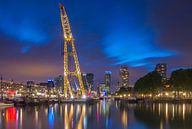 Leuvehaven Rotterdam in der blauen Stunde. von Ilya Korzelius Miniaturansicht