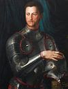 Cosimo I de' Medici in Rüstung, Bronzino von Meisterhafte Meister Miniaturansicht