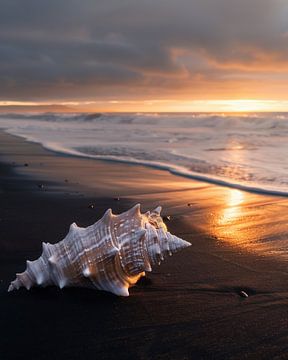 Eenzame schoonheid aan de rand van de zee van fernlichtsicht