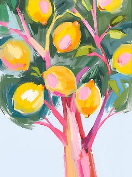 Vibrant Lemon Tree by Ohkimiko