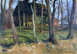 Gehöft in Weyermoor, FRITZ OVERBECK, Um 1900 von Atelier Liesjes